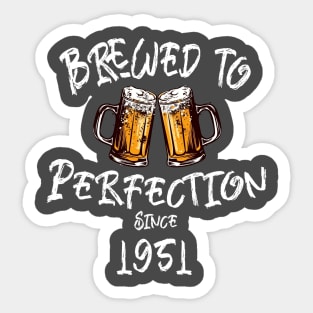 Brewed to Perfection, Personalized Birth Year T-shirt, Birthday Custom Shirt, Birthday Gift, Tee Sticker